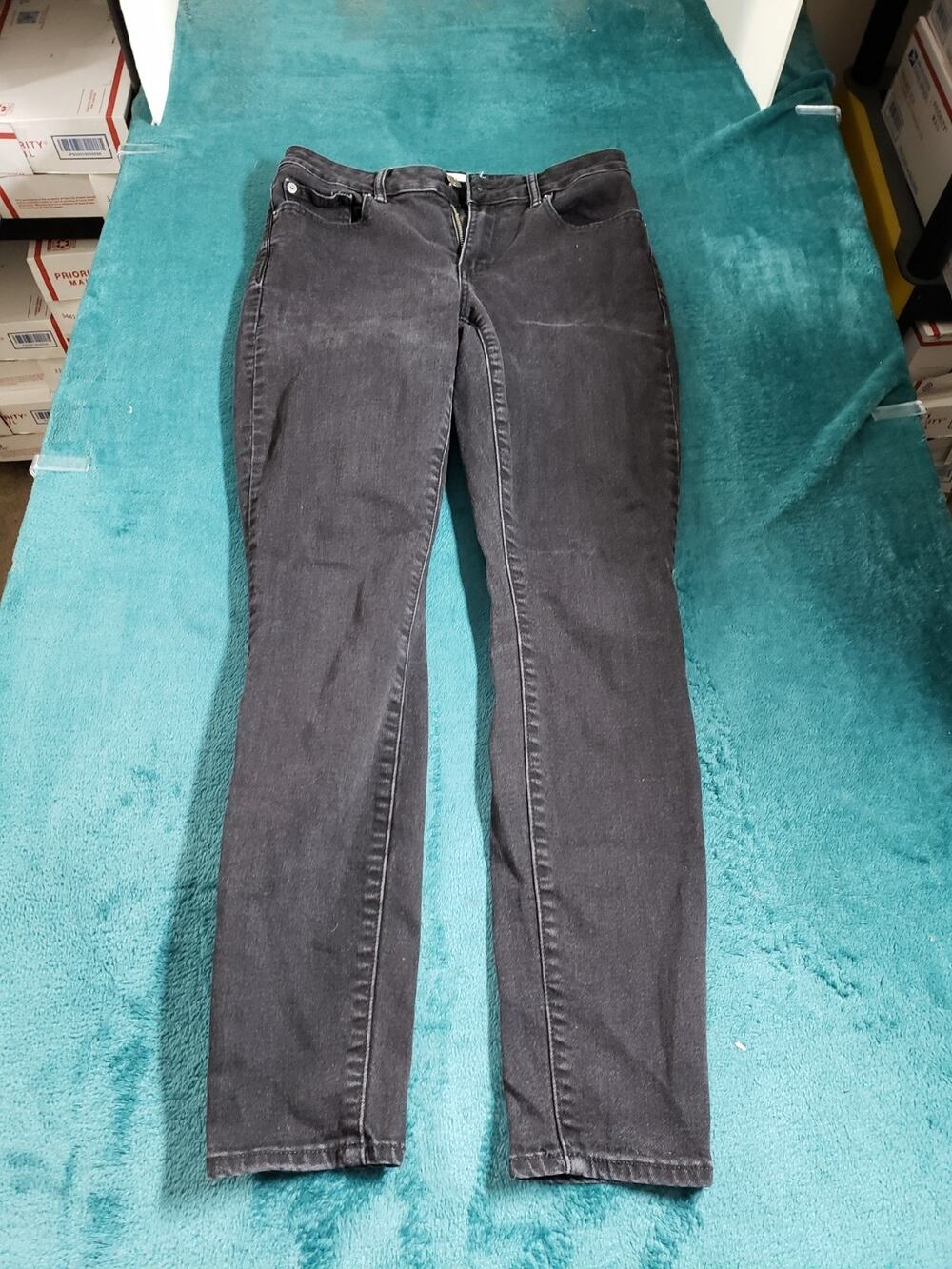 Gap Jeans Size 27 Womens Black Pants Stretch Mid Rise Curvy True Skinny